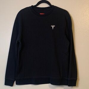 Tesla Men's Crewneck Sweater in Black